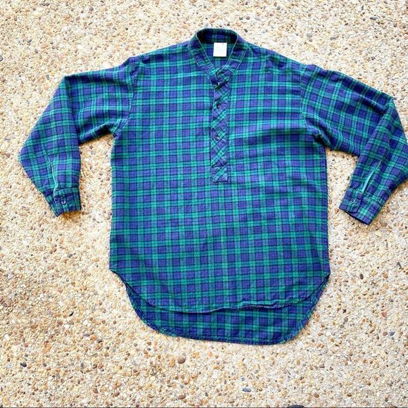 Men's My Grandfather Shirt Plaid Made in Ireland Long Sleeve Shirt Size L - Picture 1 of 8